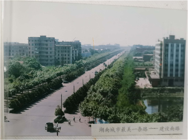 1982年修建的建設(shè)南路，曾被評為“湖南城市最美一條路”.png